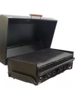 Parrilla A Gas Envasado Natural 100 X 60 Cm Tapa + Ahumador