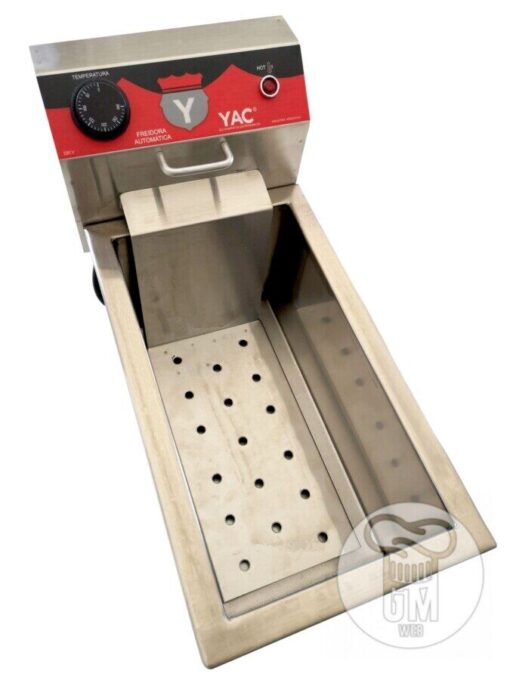 Freidora Eléctrica 8 a 10 Litros Acero AISI 304 Aceite y Agua - Marca YAC - Imagen 2