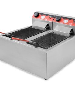 Freidora Doble Eléctrica 2 Canastos Marca YAC