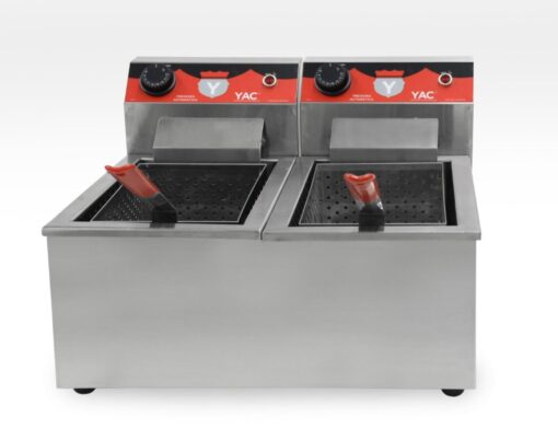 Freidora Doble Eléctrica 2 Canastos Marca YAC - Imagen 3