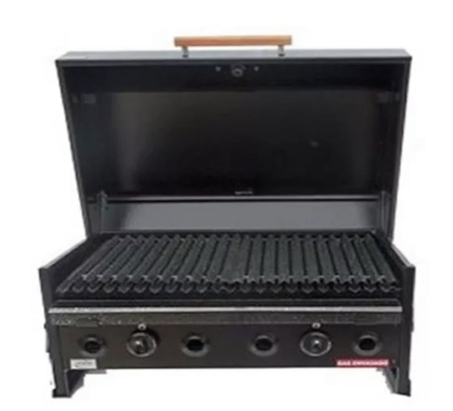 Parrilla A Gas Envasado Natural 70x 60cm Con Tapa Ahumador