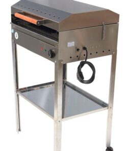 Parrilla Eléctrica Chalten Estante + Ahumado + Funda Resinet