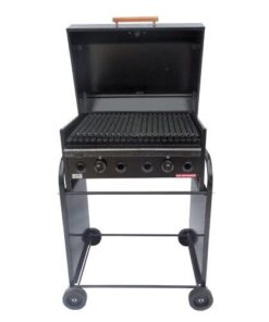 Parrilla A Gas Natural Envasado 70x60 Carro Tapa + Ahumador