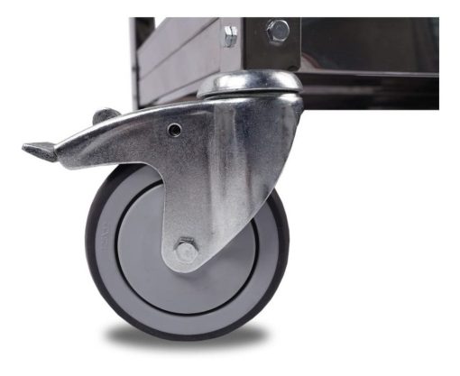 Carro De Servicio Gastronómico Roa Estantes Acero 80 X 40 - Imagen 3