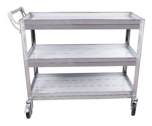 Carro De Servicio Gastronómico Roa Estantes Acero 80 X 40