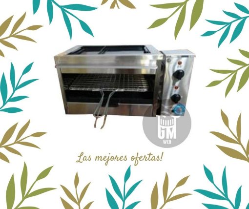 Carlitero Eléctrico Plancha Hamburguesera Anion Acero Inox - Imagen 3