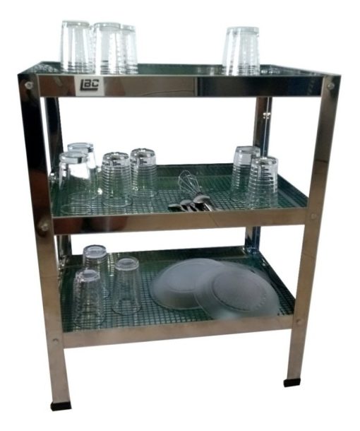 Vasera Gastronomica Escurridor Acero 70 X 40 Cm 3 Estantes - Imagen 3