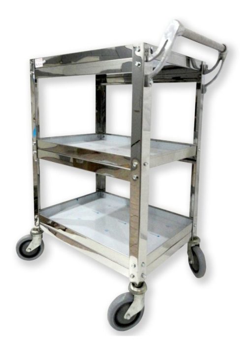 Carro De Servicio Gastronómico Roa Estantes Acero 80 X 40 - Imagen 9