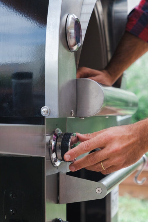 Horno Dual A Leña Y Gas Envasado Acero Inoxidable Bbq Grill - Imagen 9