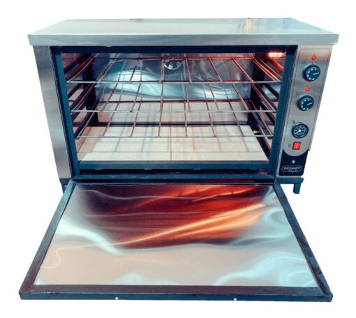 Horno Pizzero Eléctrico 8 Moldes Gratinador Resinet + Pinza - Imagen 7