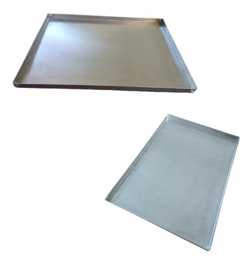 Pack 2 Bandejas Aluminio 44x32x2 + Pinza Panaderia Horno - Imagen 5