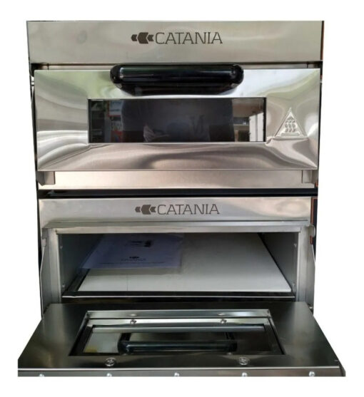 Horno Pizzero Eléctrico Doble Refractario Catania C/ Pinza! - Imagen 5