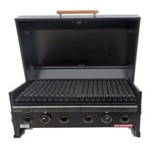 Parrilla A Gas Envasado Natural 70x60 Tapa Pizzera Ahumador - Imagen 3