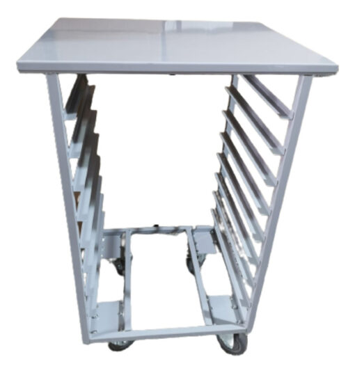 Base Mesa Horno Convector 8 Guias Y Ruedas P/ Bandejas 60x40 - Imagen 4