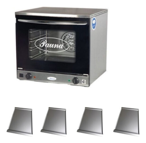 Horno Convector Eléctrico Pauna Beta 21 Con 4 Bandejas Cuota Plateado