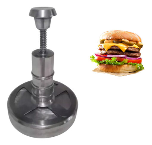 Hamburguesera Manual De Golpe Molde 12 Cm Aluminio Pulido