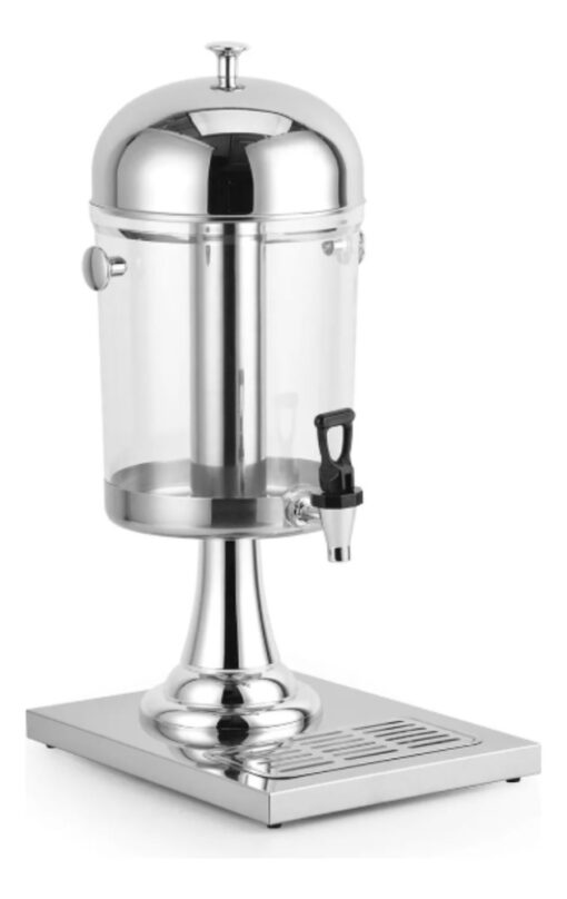 Dispenser De Jugos Y Agua 8l Para Candy Bar Con Canilla   Plateado