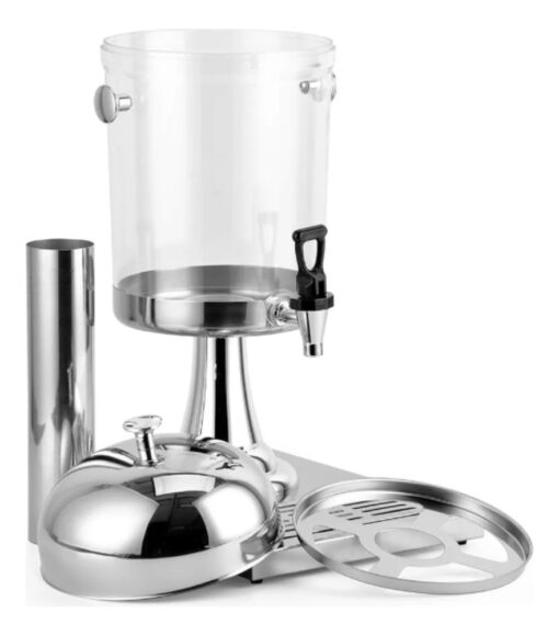 Dispenser De Jugos Y Agua 8 Lts Para Candy Bar Con Canilla Color Plateado - Imagen 6