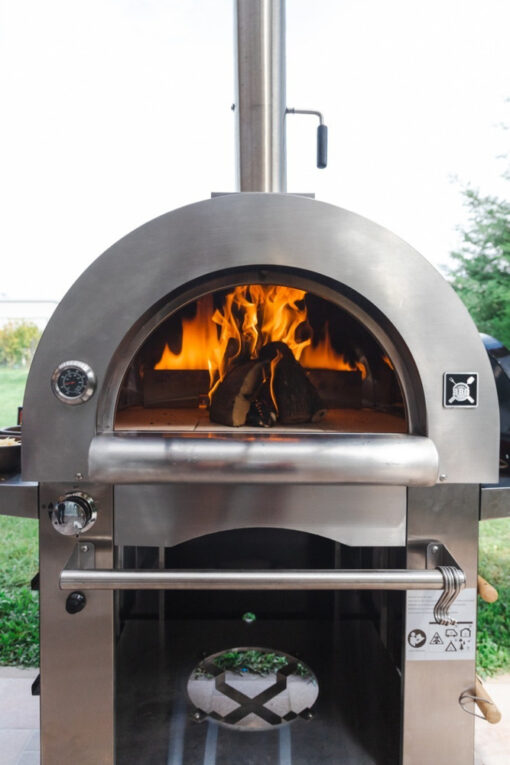 Horno Dual A Leña Y Gas Envasado Acero Inoxidable Bbq Grill - Imagen 7