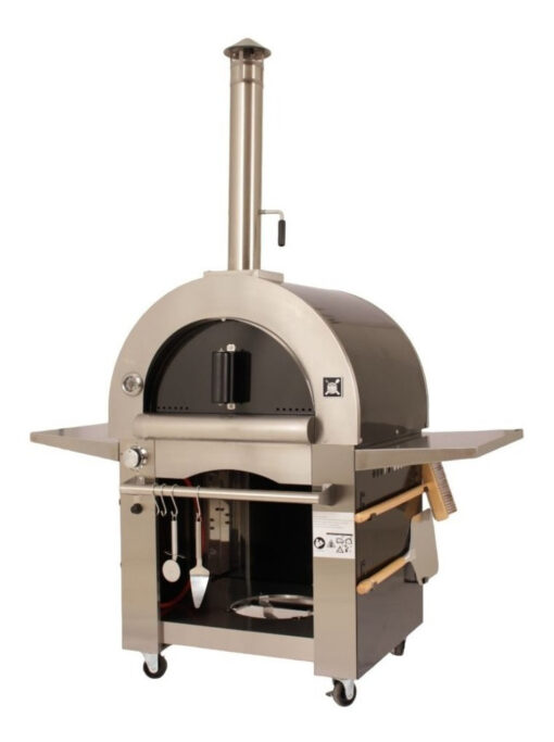 Horno Dual A Leña Y Gas Envasado Acero Inoxidable Bbq Grill - Imagen 3