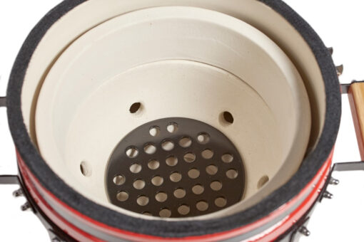 Kamado Asador Ahumador Bbq Grill Kadu K15 Con Funda Color Rojo - Imagen 3