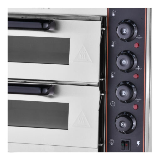 Horno Pizzero Eléctrico Doble Refractario Catania C/ Pinza! - Imagen 4