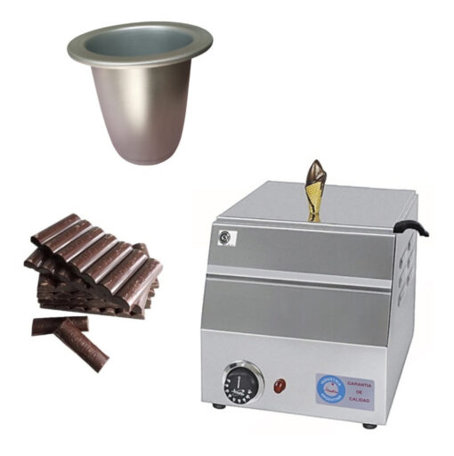 Bañadora Chocolate De Acero Inox 2,25 Cc Tacho Extra Premium