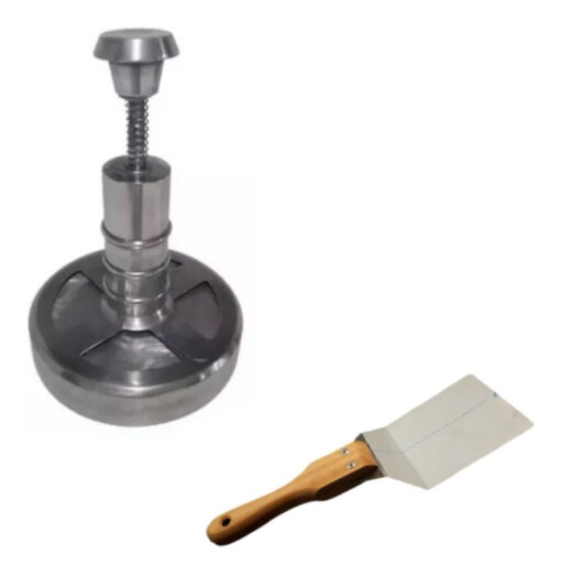 Combo Hamburguesera 14 Cm Aluminio + Smasher + Espatula - Imagen 5