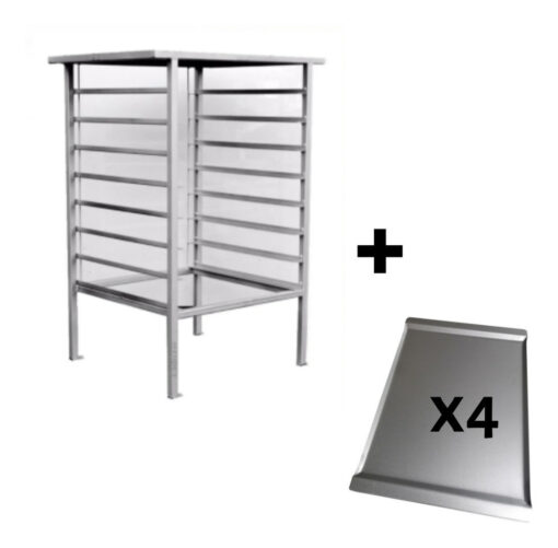 Base Mesa Horno Convector 8 Guias Latero Y 4 Bandejas 44x32 - Imagen 3