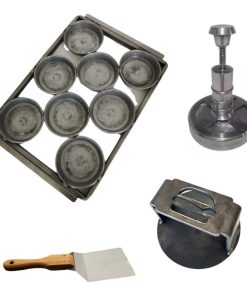 Trincha Pan Hamburguesas 44x32 + Hamburguesera 10 + Espatula