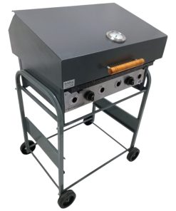 Parrilla Gas Natural Envasado 70x60 Frente Acero C/ Carro